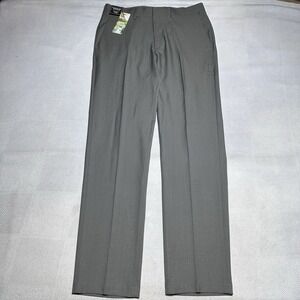 NEW Haggar Premium Comfort Dress Pants‎ 32x32 Slim Stretch Wrinkle Free Gray NWT